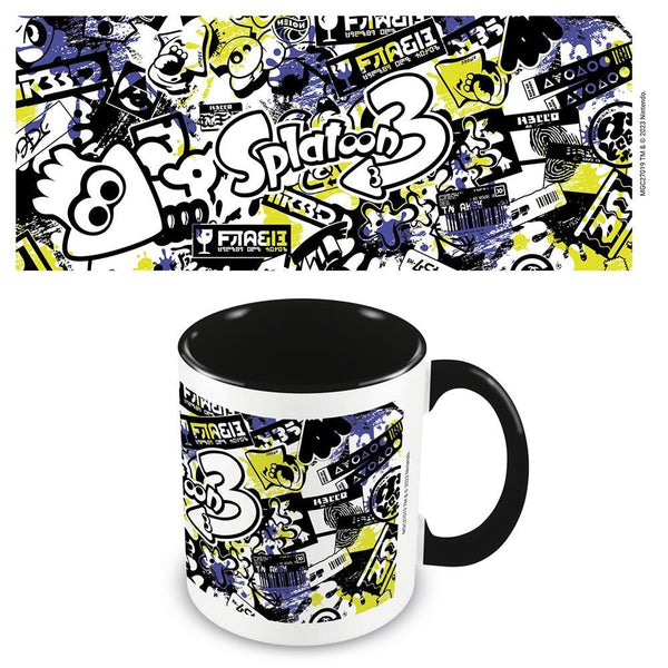Splatoon 3 Graffiti official mug 11oz/315ml White & black | Pyramid