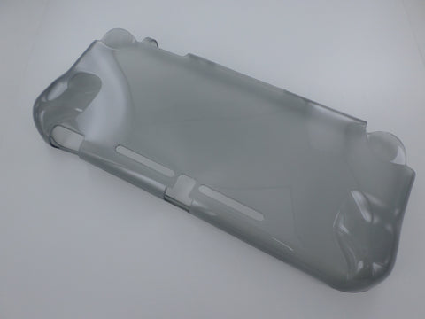 Protective case for Nintendo Switch Lite console TPU ergonomic soft bumper - Transparent Grey | ZedLabz