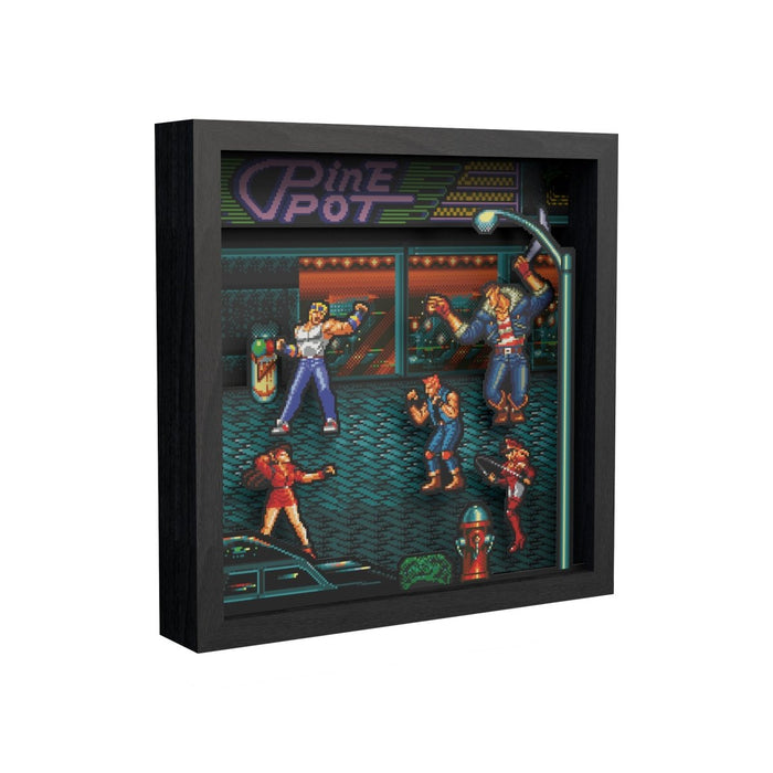 Streets Of Rage shadow box art officially licensed 9x9 inch | Pixel Frames