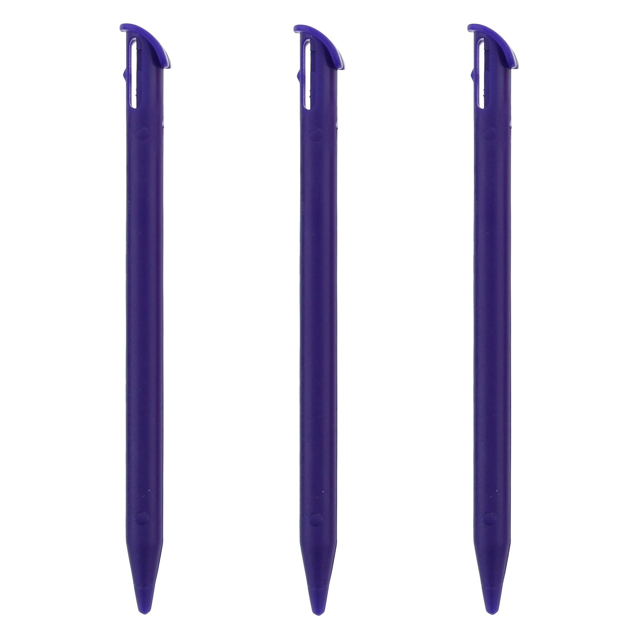 Stylus for New 3DS XL 2015 Nintendo (2015 model) slot in replacement pen - 3 pack purple | ZedLabz - 1