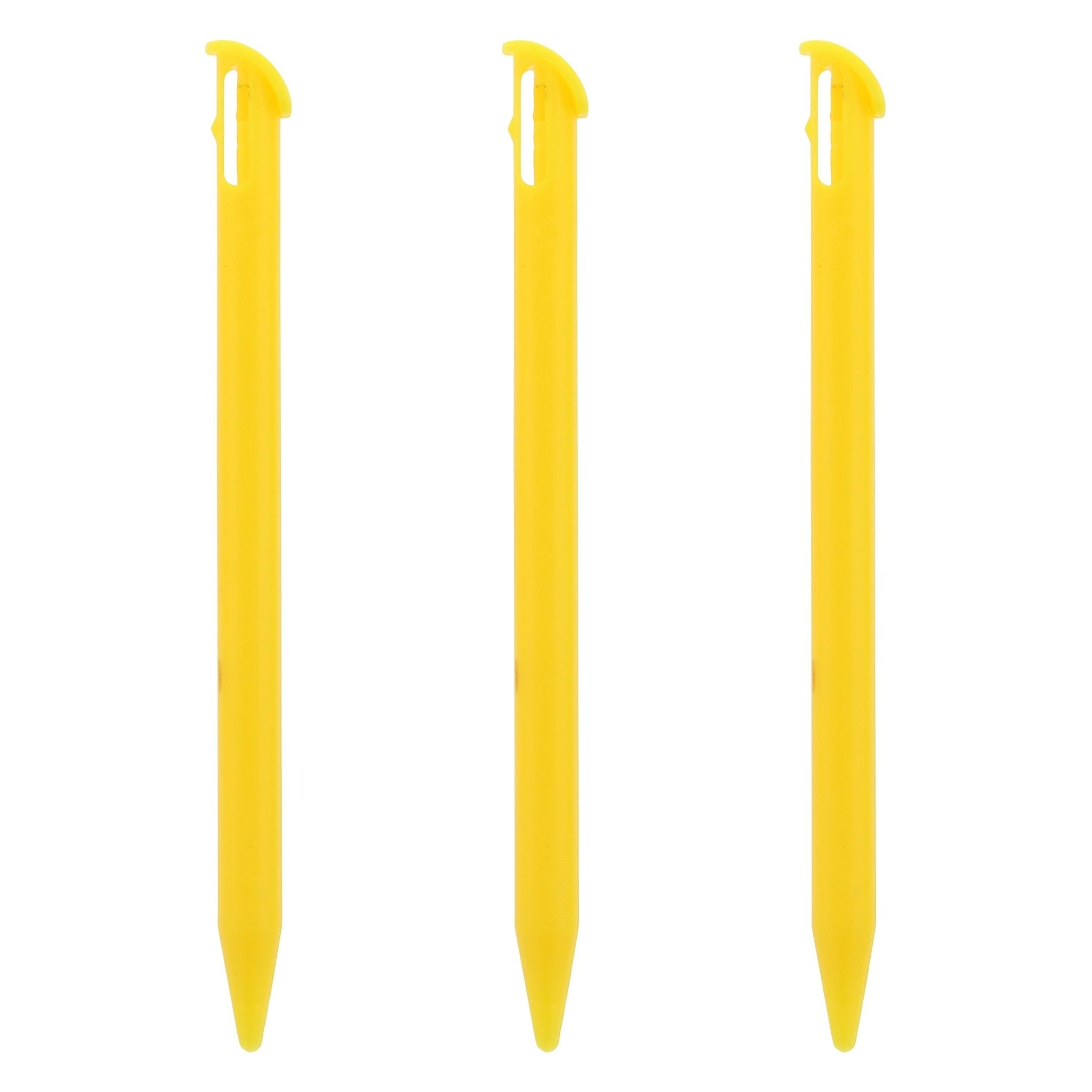 Stylus for New 3DS XL 2015 Nintendo (2015 model) slot in replacement pen - 3 pack Yellow | ZedLabz
