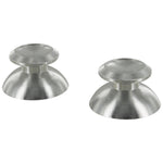 Thumbsticks for Sony PS4 controllers aluminium alloy metal analog replacement - Silver REFURB | ZedLabz