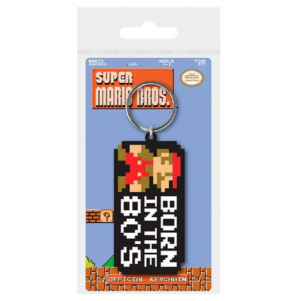 Super Mario Bros (Born in the 80's) PVC Keychain | Pyramid