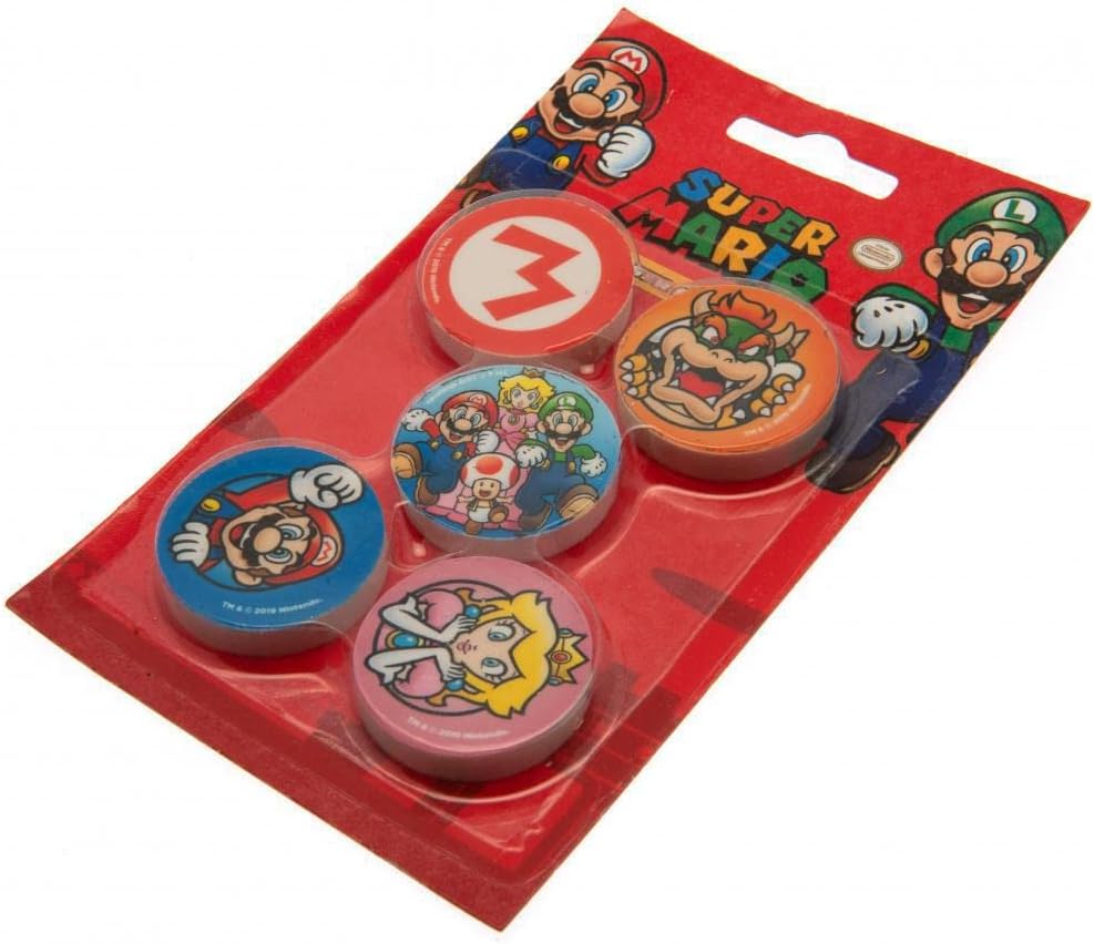 Super Mario characters rubber eraser set of 5 | Pyramid - 2