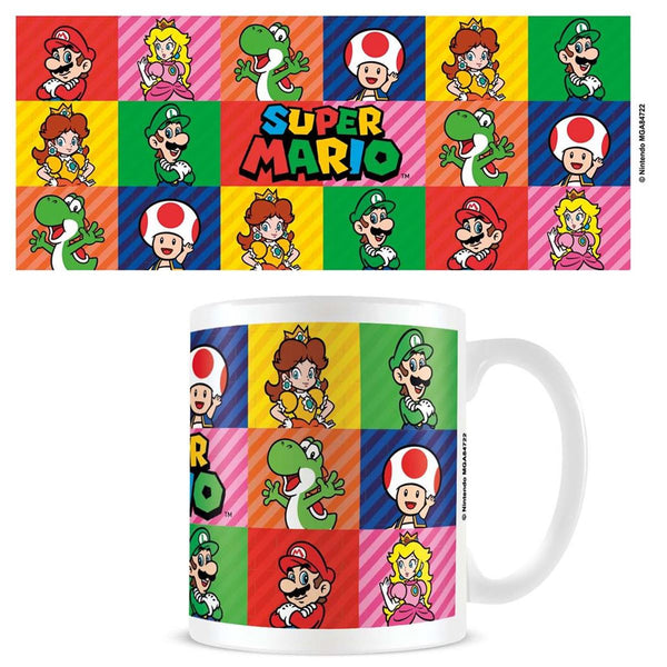 Super Mario friends official mug 11oz/315ml white ceramic | Pyramid - 1