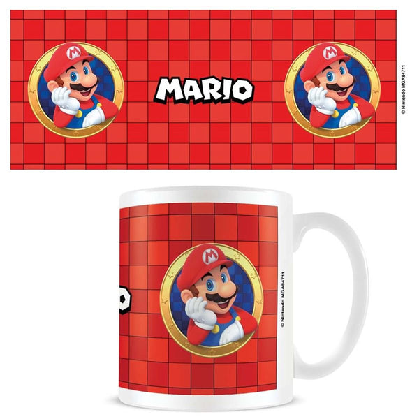 Super Mario Mario 3D port official mug 11oz/315ml white ceramic | Pyramid - 1