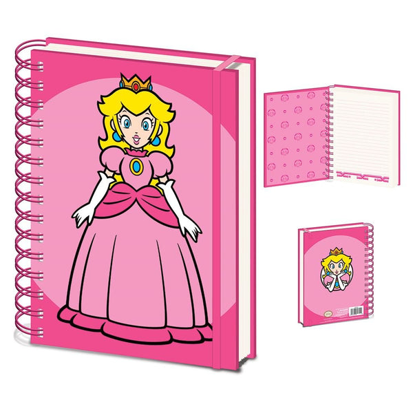 Super Mario Princess Peach A5 wiro notebook | Pyramid - 1
