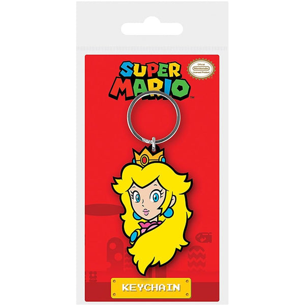 Super Mario series official keyring featuring Princess Peach PVC keychain | Pyramid