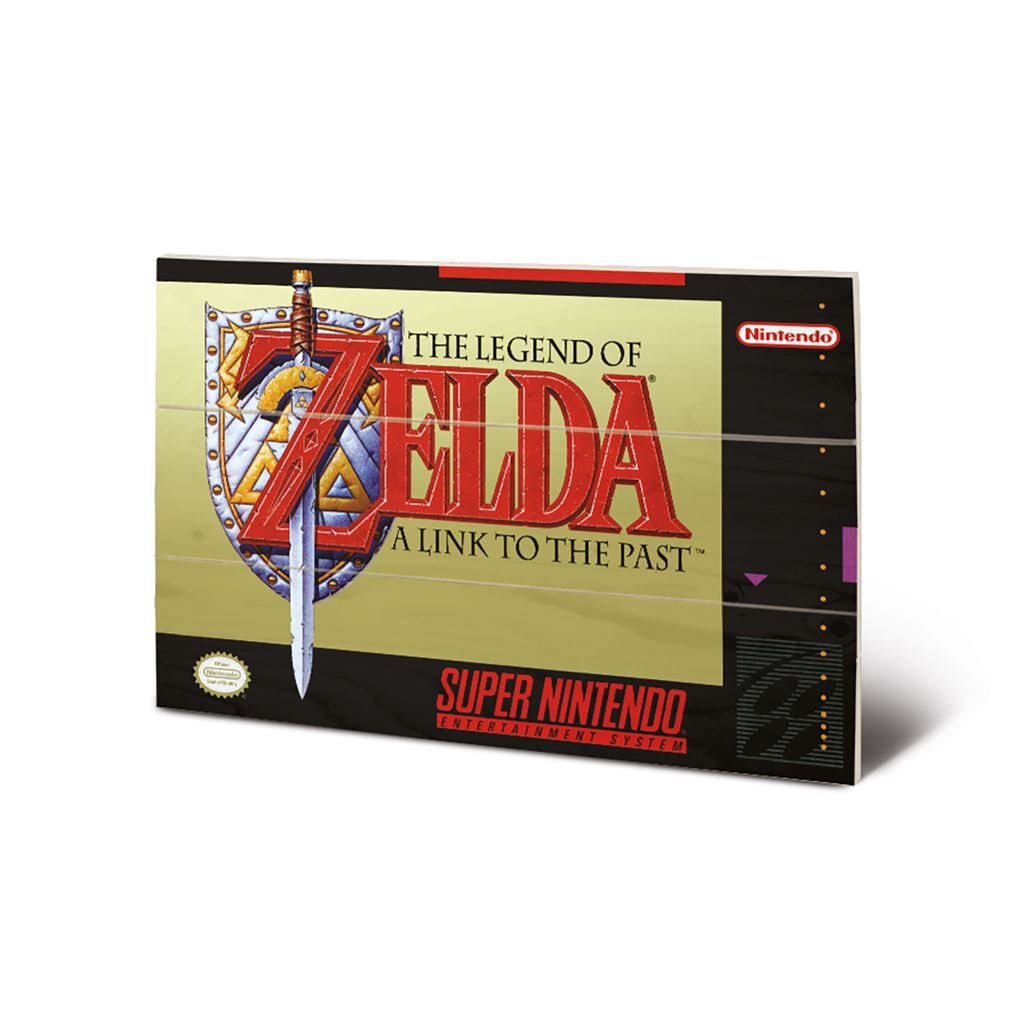 Super Nintendo The Legend of Zelda MDF wooden wall art print 20 x 29.5cm | Pyramid - 1