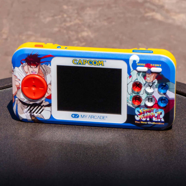 Super Street Fighter II Pocket Player Pro handheld with 2 games | My Arcade - 1