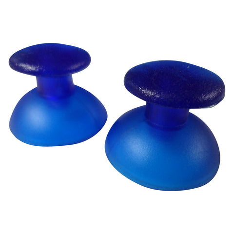 Thumbsticks for Sony PS3 controllers analog rubber convex replacement - 2 pack Clear Blue | ZedLabz