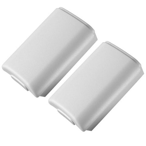 ZedLabz battery holder shell cover for Microsoft Xbox 360 wireless controllers - 2 pack white