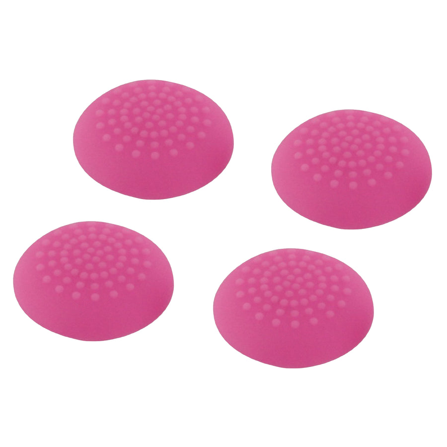 ZedLabz convex soft silicone thumb grips for Sony PS4 controller analog sticks - 4 pack pink