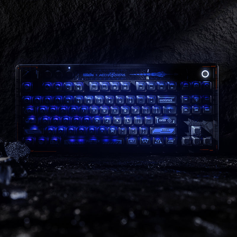 Retro Mechanical Keyboard RGB Bluetooth, 2.4G & wired for Windows & Android - US ANSI layout - Mecha BREAK Edition | 8BitDo