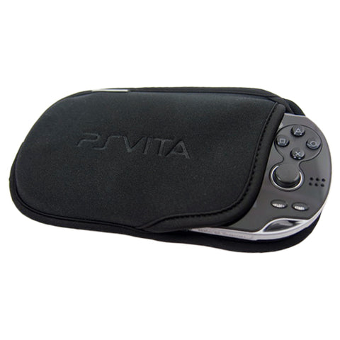 Officially licensed soft neoprene slip case for Sony PS Vita - black