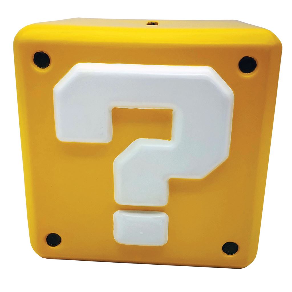 Super Mario question mark block shaped ceramic money bank coin box | Pyramid