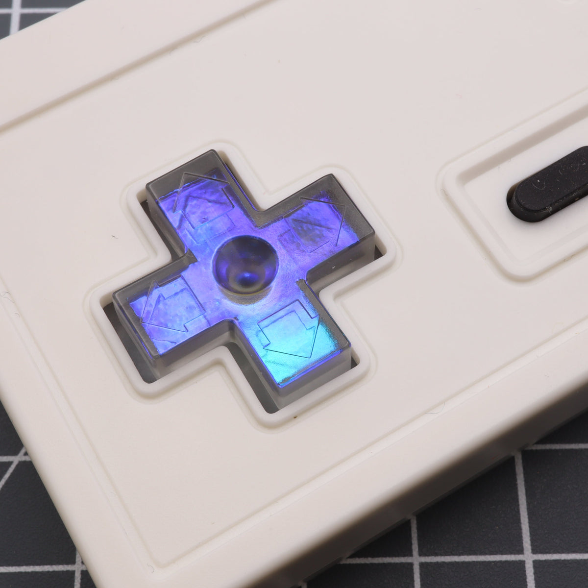 Hand cast custom resin buttons for Nintendo NES controller NES-004 (also fits Game Boy DMG-01) - Midnight Opal | Lab Fifteen Co