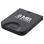 8MB Memory card for GameCube & Wii Nintendo 123 Block NGC GC compatible - black | ZedLabz