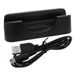 ZedLabz USB charging cradle docking station stand for Nintendo 2DS XL - Black