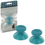 ZedLabz replacement concave rubber analog thumbsticks for Xbox One controller - 2 pack light blue