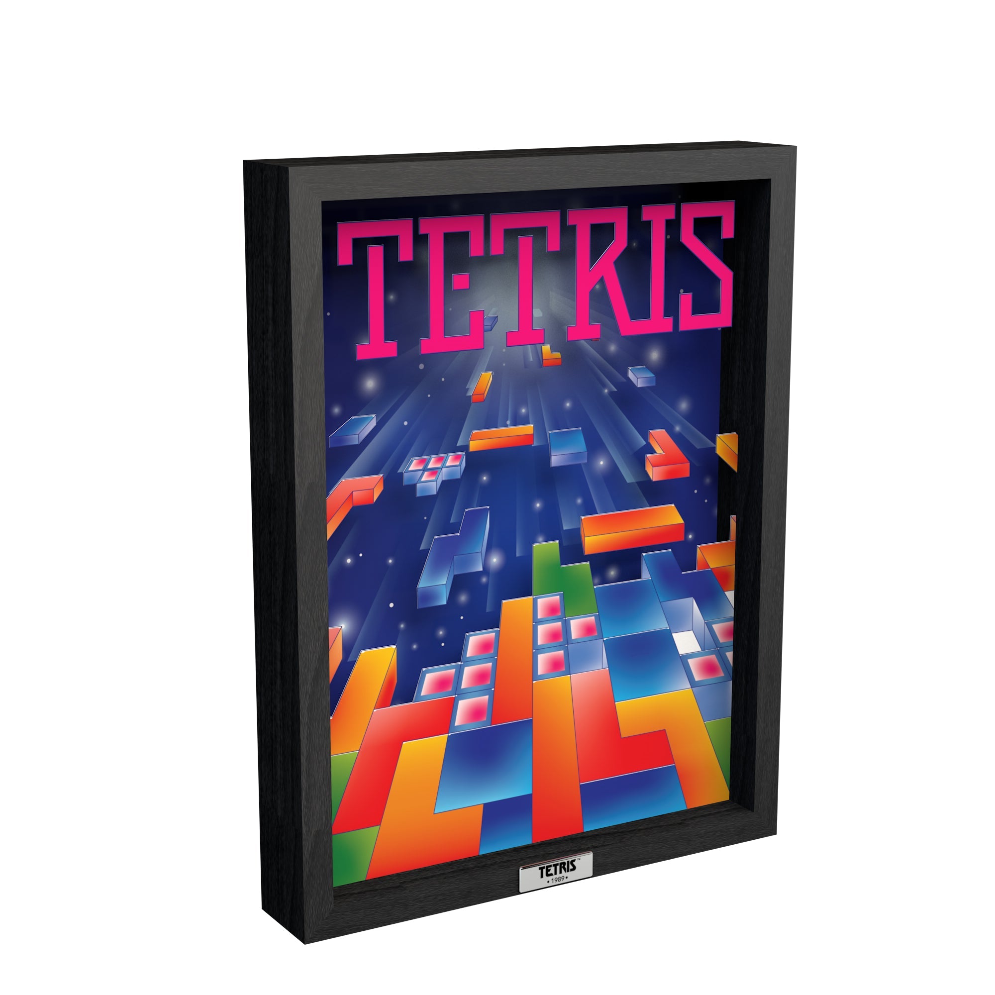 Tetris video game artwork (1989) shadow box art officially licensed 9x12 inch (23x30cm) | Pixel Frames - 3