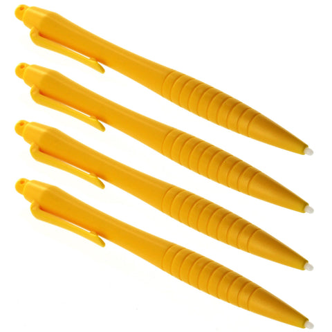 Large Ergonomic Touch Screen Stylus Pen - 4 Pack Yellow | ZedLabz