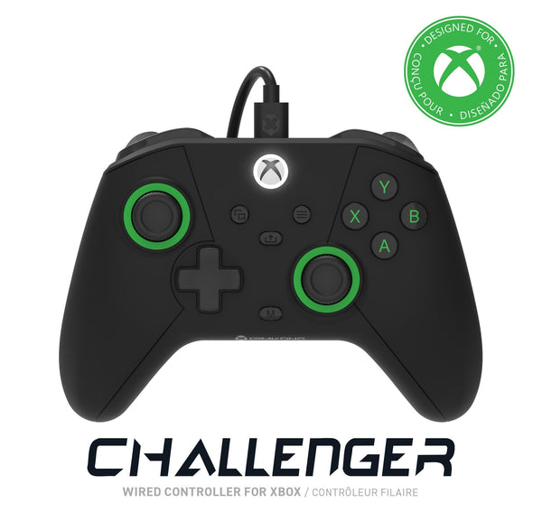 The Challenger Wired Controller for XBOX Series X|S, XBOX One, Windows 10|11 - Black | Drakong 