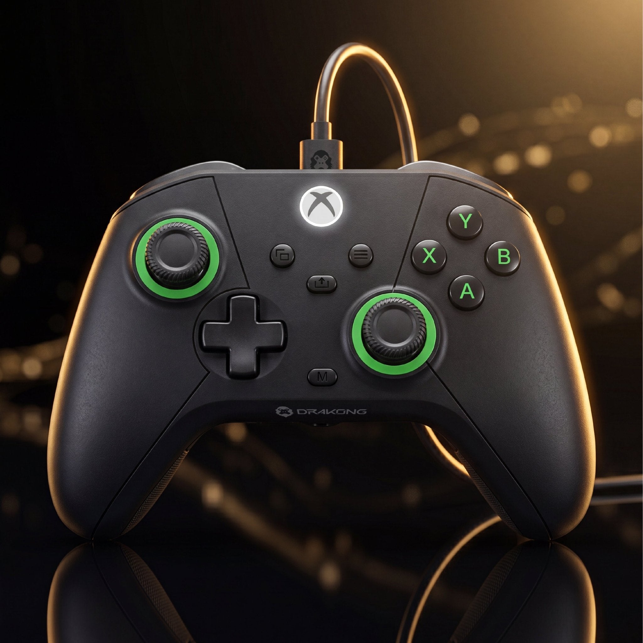 The Challenger Wired Controller for XBOX Series X|S, XBOX One, Windows 10|11 - Black | Drakong 
