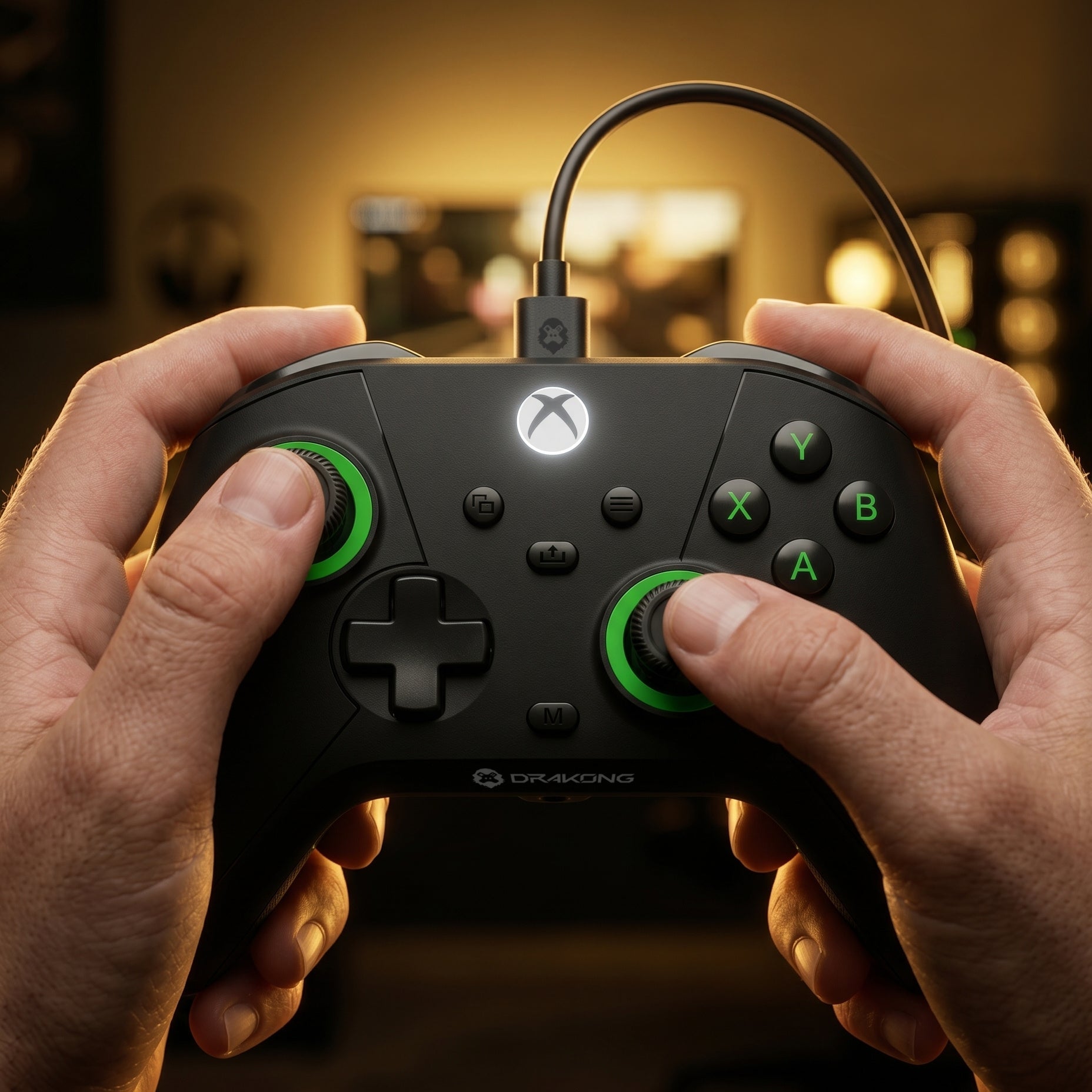 The Challenger Wired Controller for XBOX Series X|S, XBOX One, Windows 10|11 - Black | Drakong 