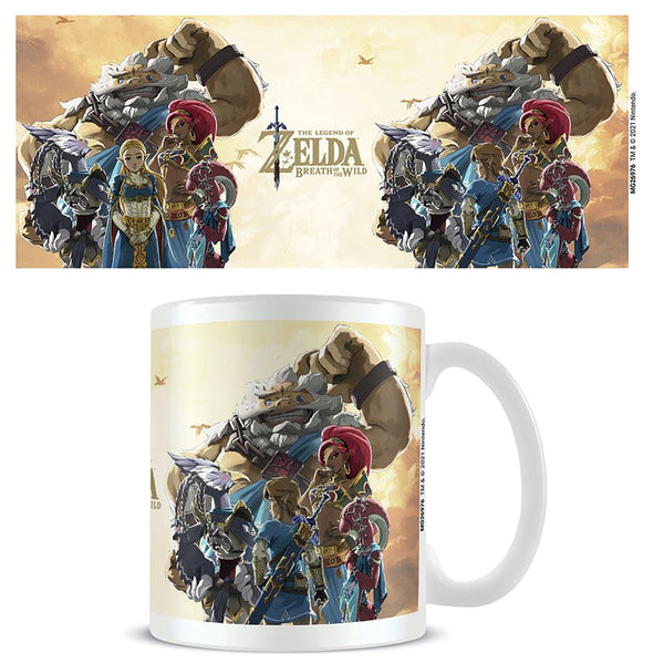The Legend of Zelda: Breath of the Wild champions sunset official mug 11oz/315ml white ceramic | Pyramid - 1