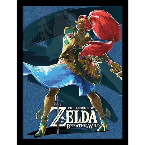The Legend of Zelda Breath of the Wild Urbosa framed collector print 30 x 40cm | Pyramid