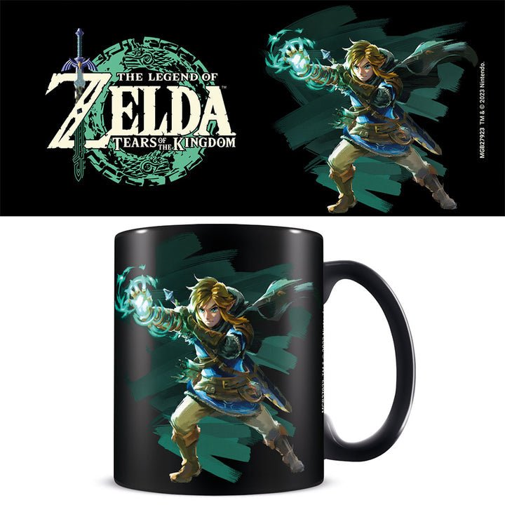 The Legend of Zelda Sacred Power official mug 11oz/315ml black & green | Pyramid - 1