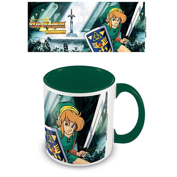The Legend of Zelda the Lost Woods official mug 11oz/315ml white & green coloured inner and handle ceramic | Pyramid - 1