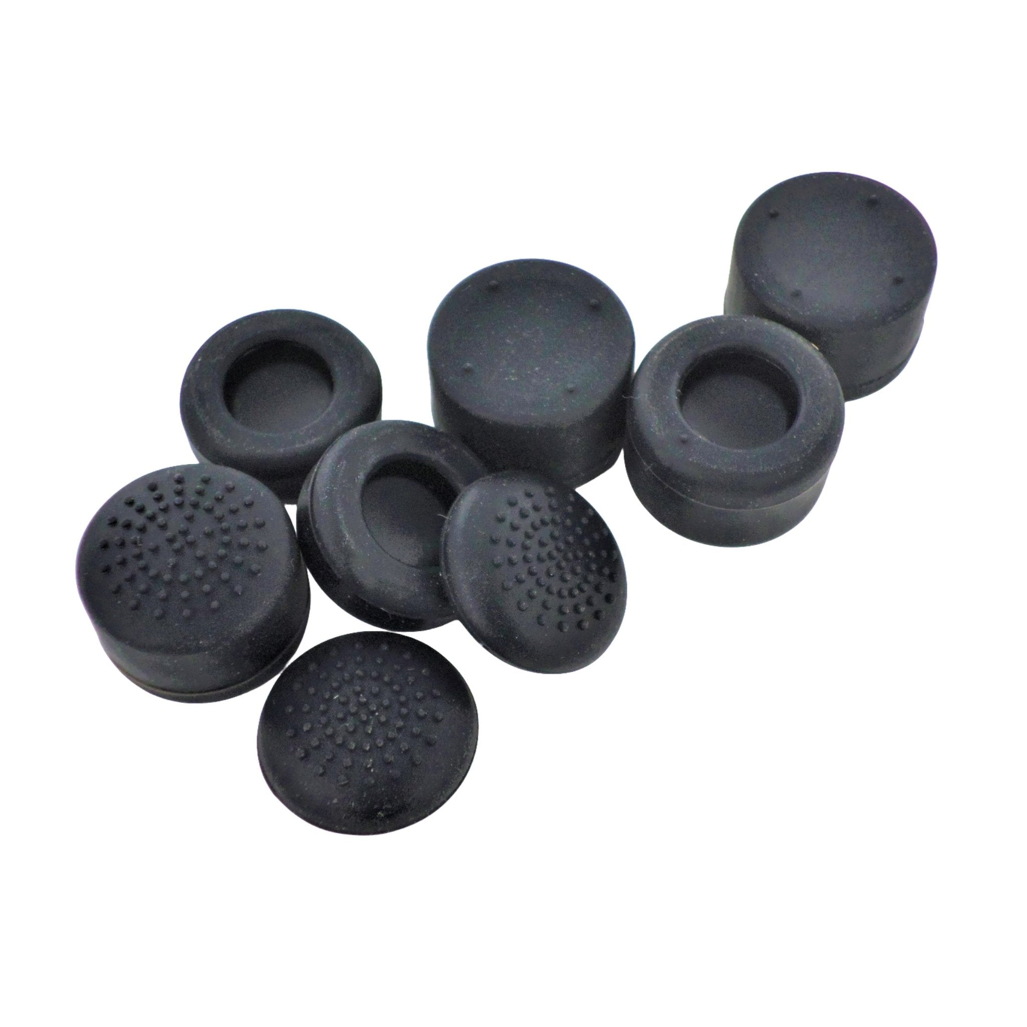 Thumb cap grips for Sony PS5 controller silicone convex & concave - 8 pack Black | ZedLabz - 6