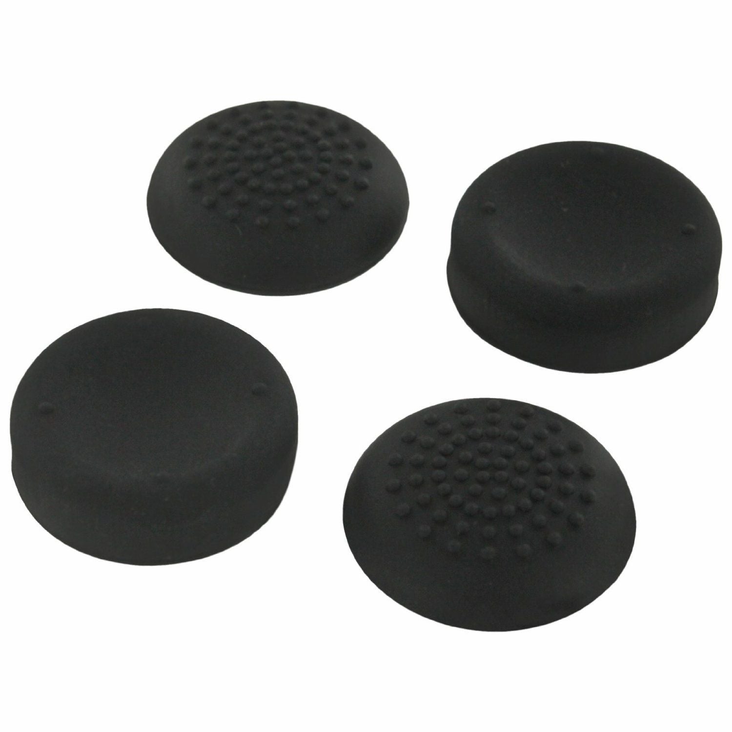 Thumb grips for Sony PS4 controller Playstation 4 silicone grip convex & concave stick caps - 4 pack Black | ZedLabz - 2