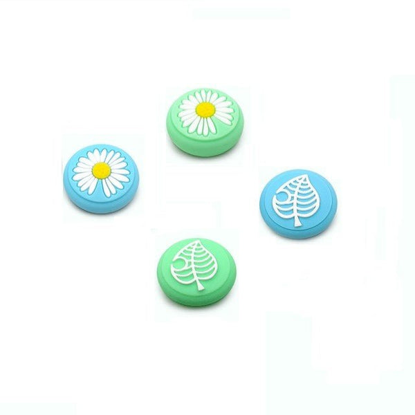 Thumb stick caps for Nintendo Switch Lite & Switch Joy-Con silicone rubber grip - Animal Crossing style 4 pack | ZedLabz