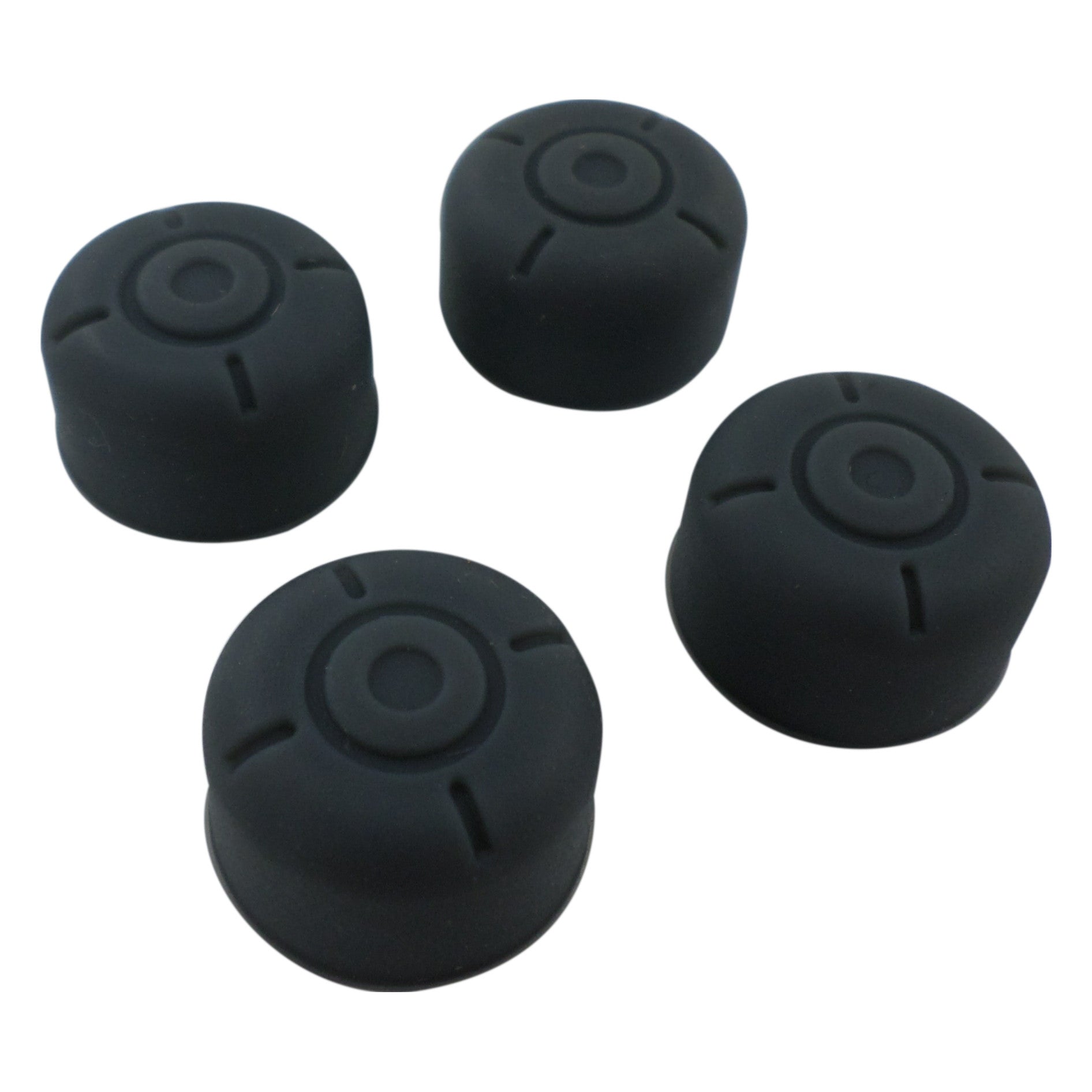Thumb stick extender caps for Nintendo Switch Joy - Con controllers silicone circle grip - 4 pack grey | ZedLabz - 1
