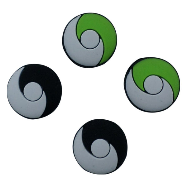 Thumbstick caps for Nintendo Switch Lite & Switch Joy-Con controller silicone grips Pokemon Taiji style - 4 pack Green & Black | ZedLabz