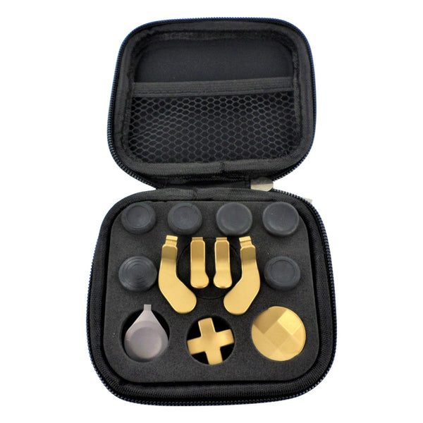 Thumbstick, D-pad & paddle set for Xbox One Elite 2 controller metal magnetic - Gold | ZedLabz