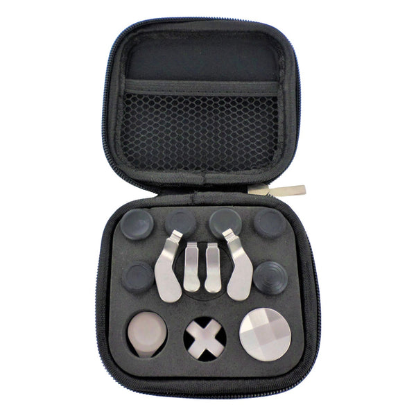 Thumbstick, D-pad & paddle set for Xbox One Elite 2 controller metal magnetic - Silver | ZedLabz