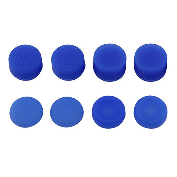 Thumbstick grips for PS4 Sony controller rubber silicone grip cover - 8 pack Blue | ZedLabz