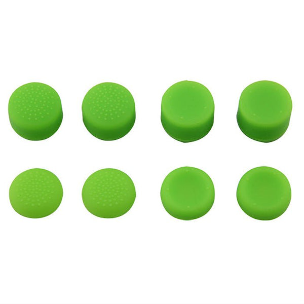 Thumbstick grips for PS4 Sony controller rubber silicone grip cover - 8 pack Green | ZedLabz