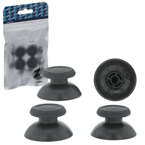 Thumbsticks grip sticks for Sony PS4 Pro controllers replacement analog rubber - 4 pack grey | ZedLabz