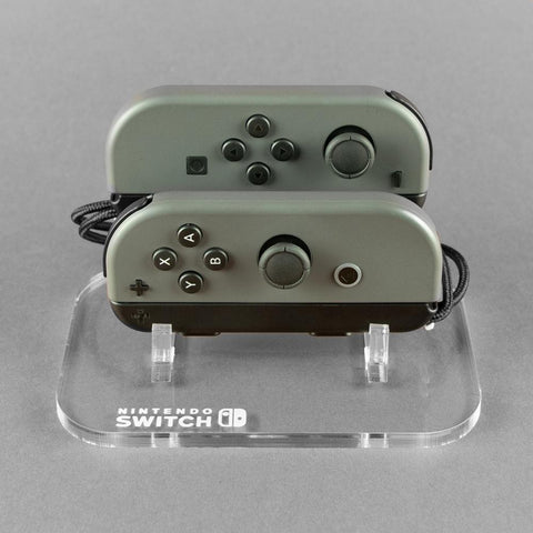 Display stand for Nintendo Switch Joy-Con controller DUO - Crystal Clear | Rose Colored Gaming