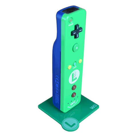 Display stand for Nintendo Wiimote controller - Luigi Edition | Rose Colored Gaming