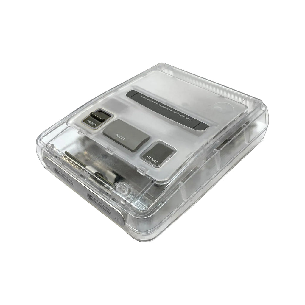 Snes Jr Custom Shell Transparent shell for SNES Super Nintendo PAL (famicom JAP) console ...