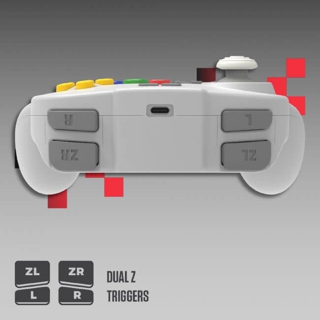Tribute 64 2.4Ghz wireless N64 mini controller for N64, Switch, PC, Mac and Other USB Devices V2 - Clear red | Retro - Bit - 11