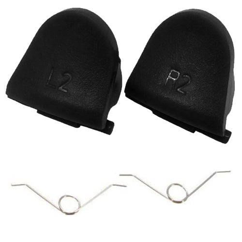 Trigger Button & Spring Set For Sony PS4 Controllers - Black | ZedLabz