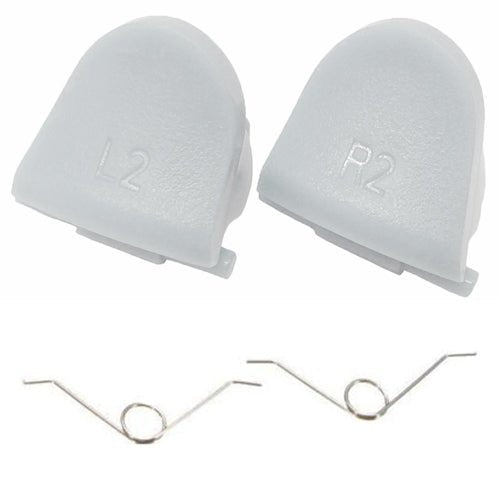 Trigger Button & Spring Set For Sony PS4 Controllers - White | ZedLabz