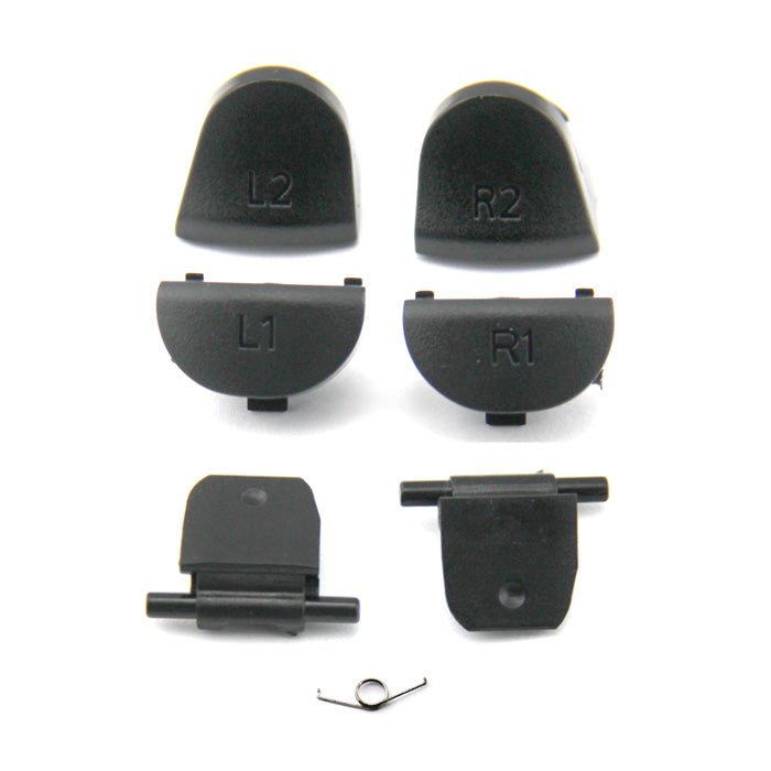 Trigger set for PS4 Sony controller 3.0 R1, L1, R2, L2 replacement - black | ZedLabz - 1